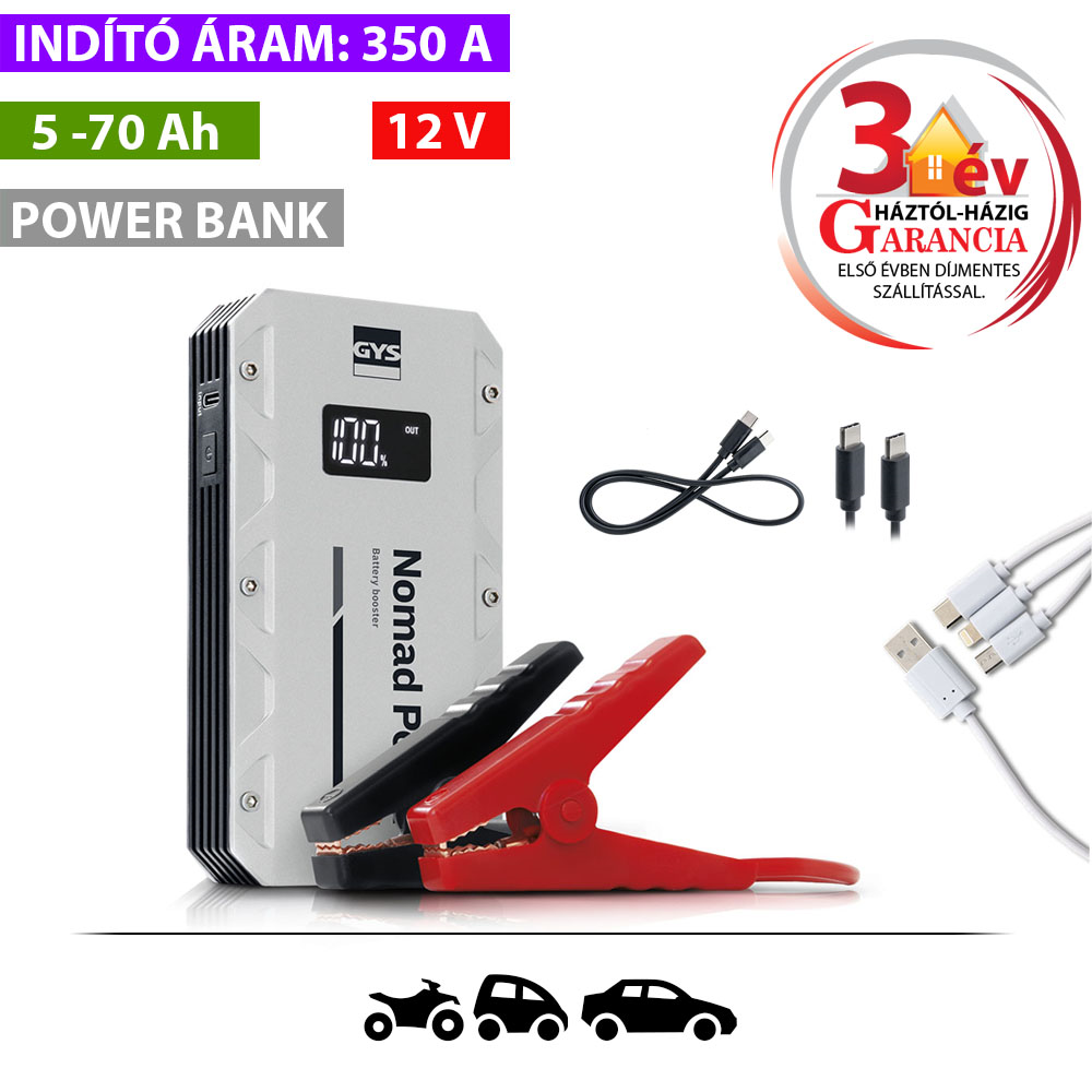 GYS Nomad Power 401 lítium-ion akkumulátoros indító termék fő termékképe