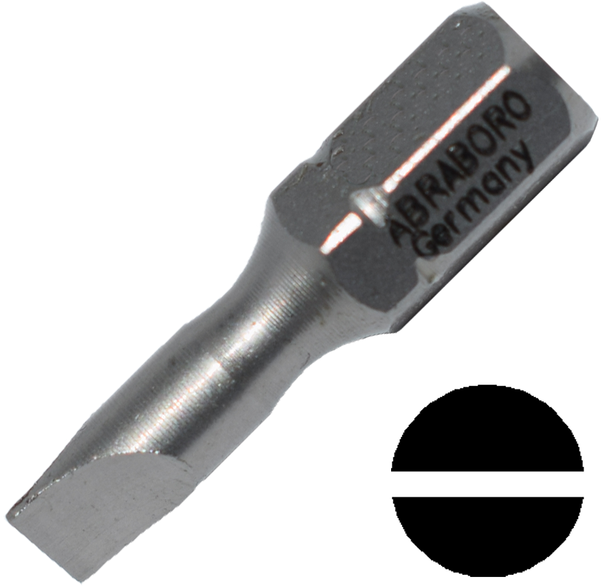 Abraboro 0.6 x 4.5 x 25 mm lapos SUPRA bit, 10 db/csomag termék fő termékképe
