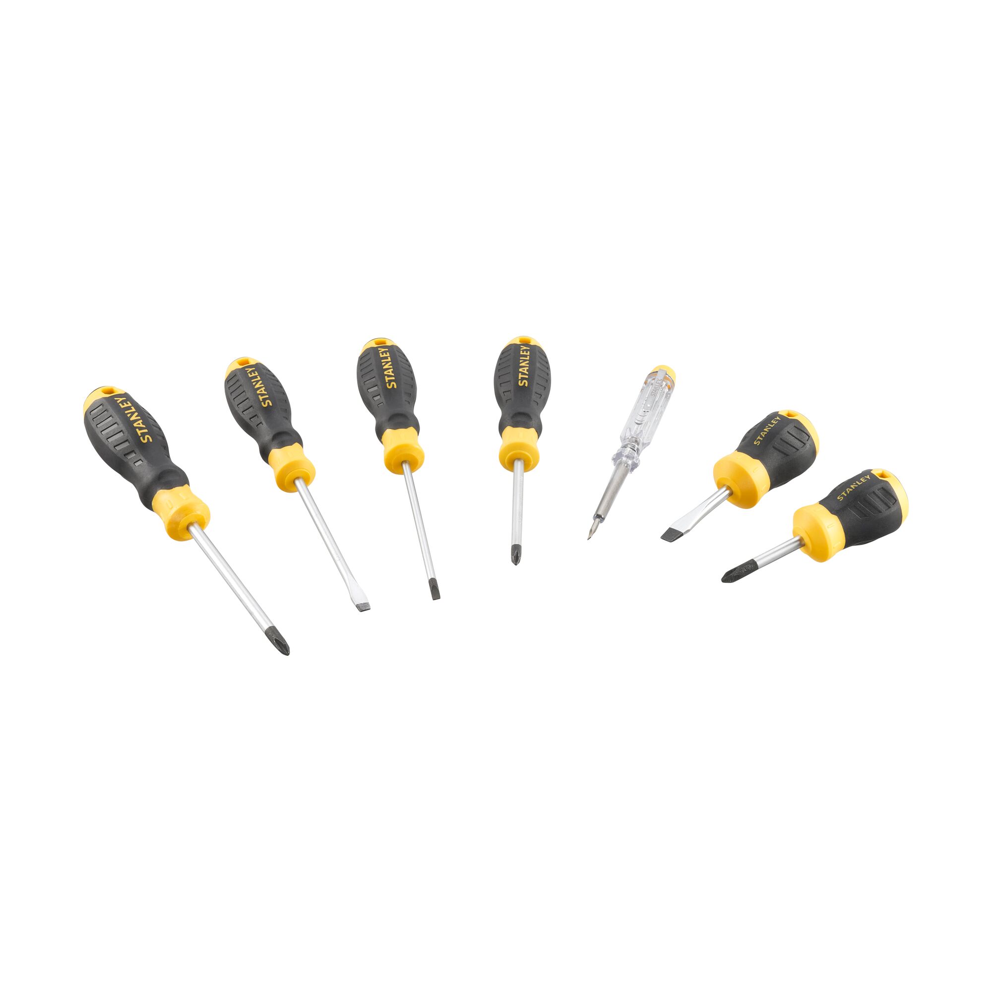 Stanley STHT16166-0 CushionGrip™ csavarhúzó készlet fázisceruzával, 7 részes termék fő termékképe