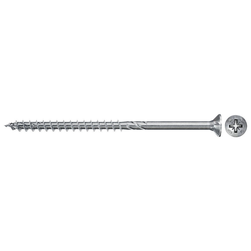 Fischer FPF II CZP 5.0 x 80 BC 200 süllyesztett fejű, kékre horganyzott csavar részmenettel, PZ behajtással, 200 db/csomag termék fő termékképe