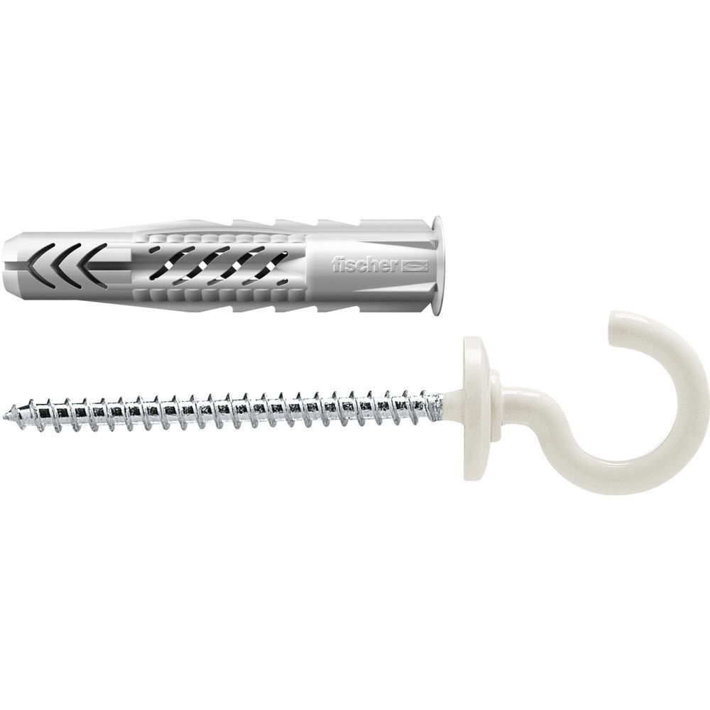 Fischer Univerzális dübel UX RH N 8 x 50 - peremmel és körkampóval (fehér bevonattal), 25 db/csomag termék fő termékképe